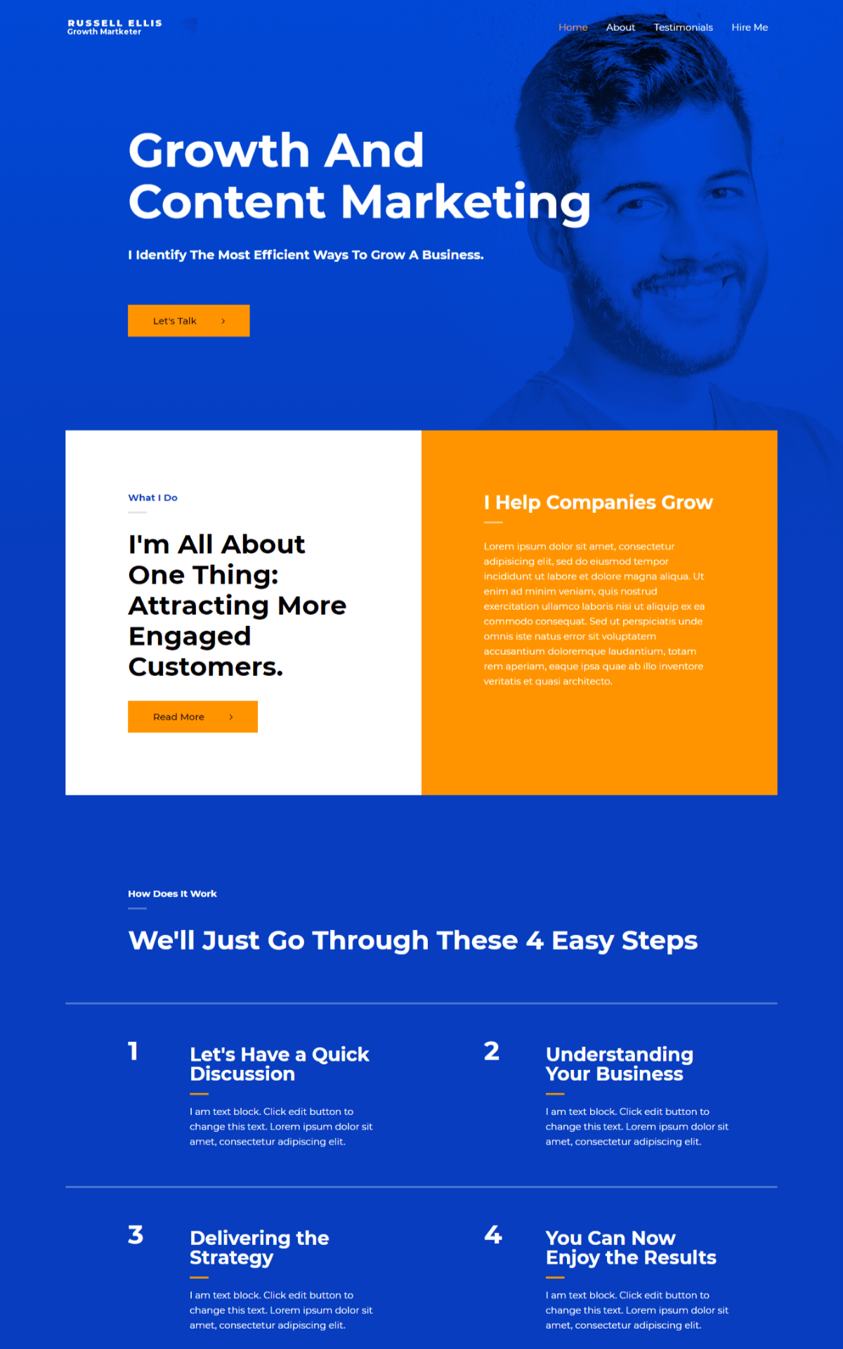 growthmarketer home screenshot astra template preview
