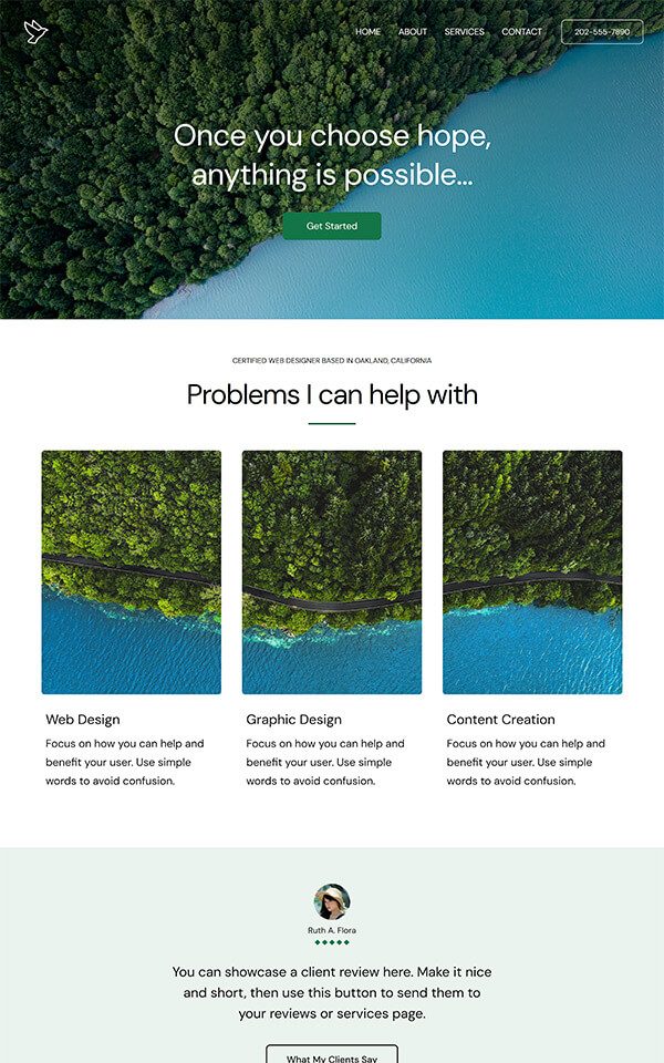 hope design 1 astra template preview