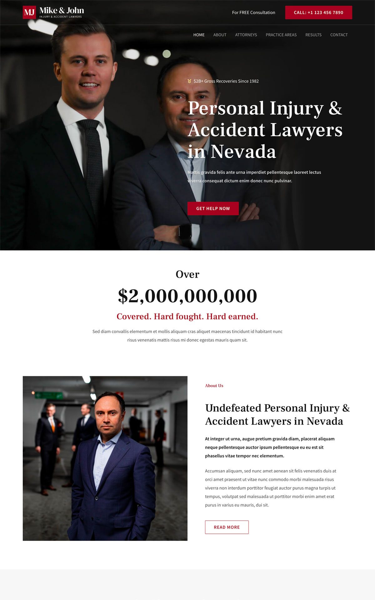 injury accident lawyer 02 home astra template preview