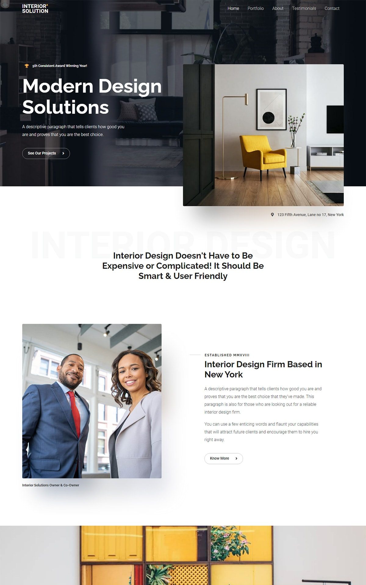 interior firm 02 home astra template preview