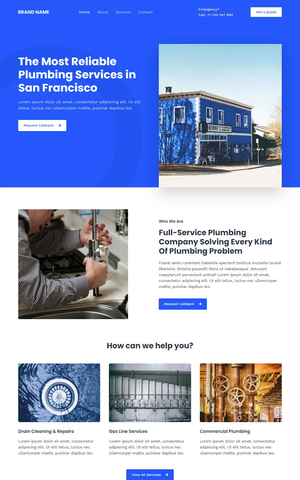 local business 02 astra template preview