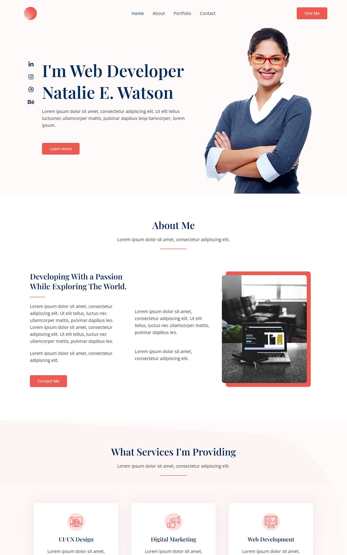 personal portfolios 02 astra template preview