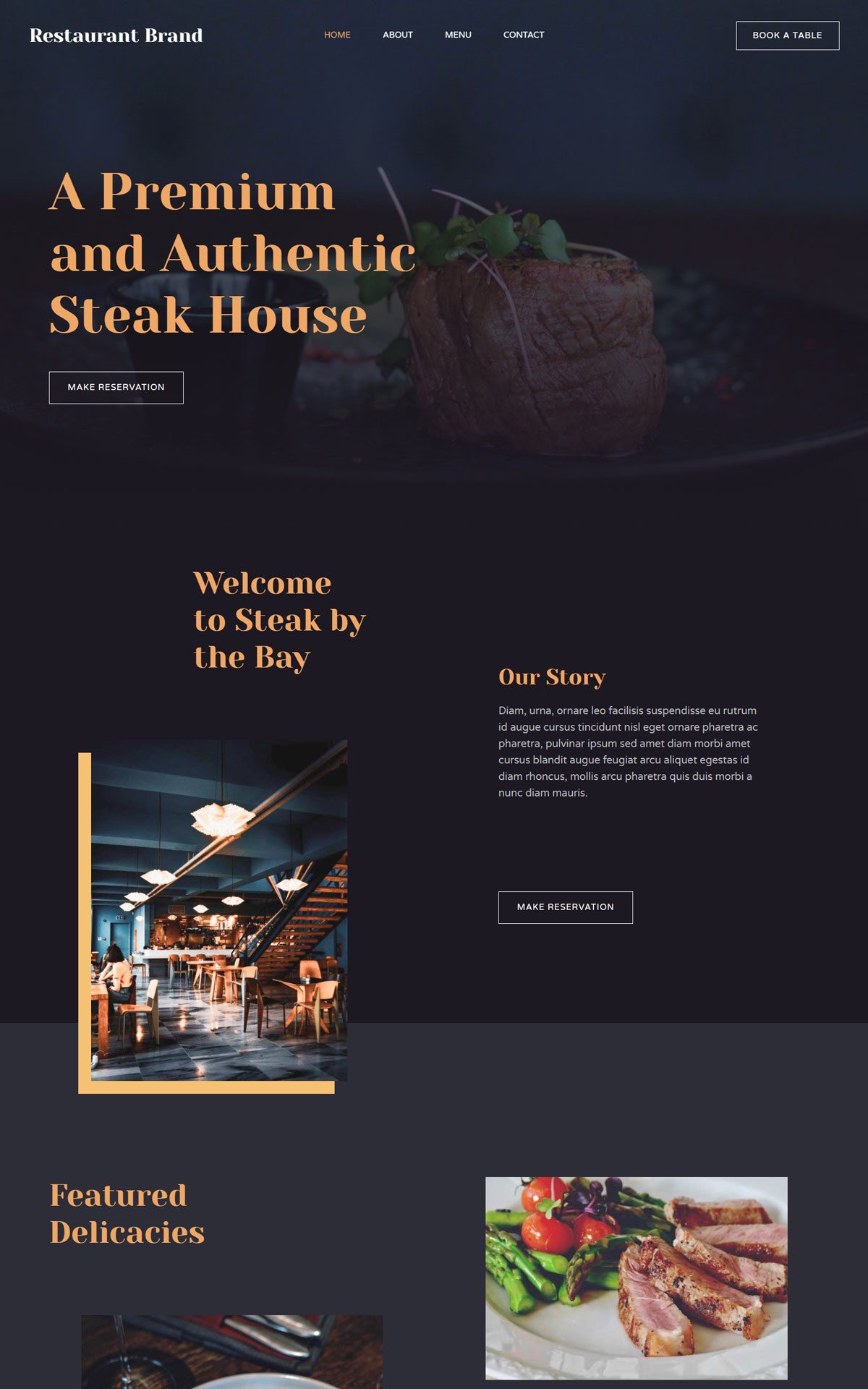 steak house 02 home astra template preview