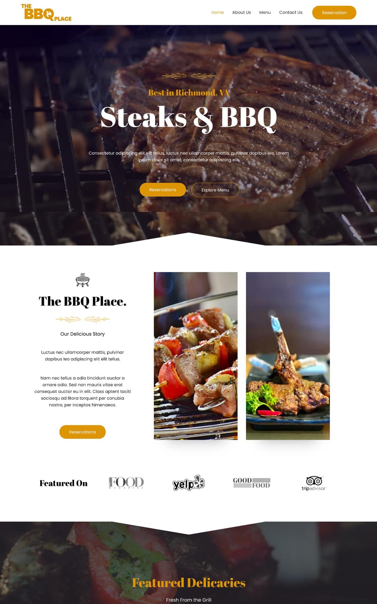 the bbq steaks place astra template preview
